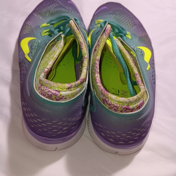 Nike tr fit 5 purple yellow ombré workout shoes size 9 - Picture 4 of 9